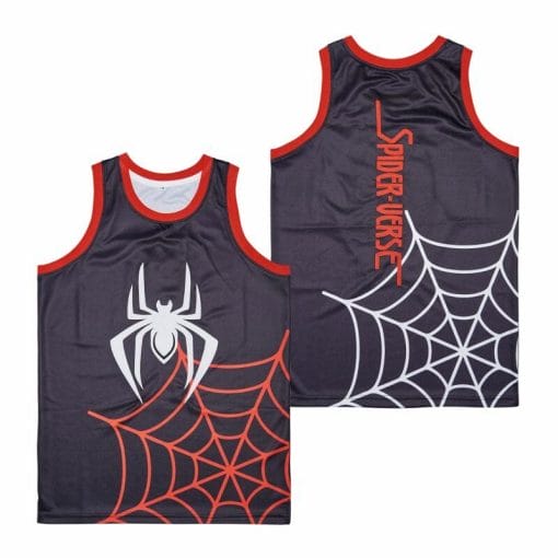 , Spiderman Into The Spider Verse Movie Basketball Jersey, izedge shop