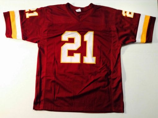 , UNSIGNED CUSTOM Sewn Stitched Sean Taylor Burgundy Jersey, izedge shop