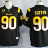 Arizona State Sun Devils #90 Will Sutton NCAA Football Jersey Black With Patch