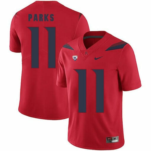 Arizona Wildcats #11 Will Parks NCAA College Football Jersey Red