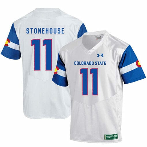 Ryan Stonehouse Colorado State Jersey #11 NCAA Football Jersey White