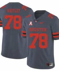 Houston Whitley Jersey #78 Wilson College Football Gray