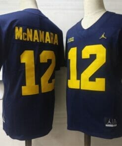 Mcnamara Michigan Wolverines Jersey #12 NCAA Football Navy