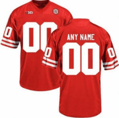 Custom Nebraska Cornhuskers Jersey Name and Number College Football Red