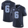 , North Carolina Tar Heels #6 MJ Stewart NCAA Football Jersey Blue, izedge shop