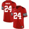 Ohio State Buckeyes #24 Malik Hooker Football Jersey Diamond Red