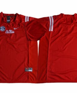Ole Miss Rebels Blank Edition Red Jersey NCAA College Football Red