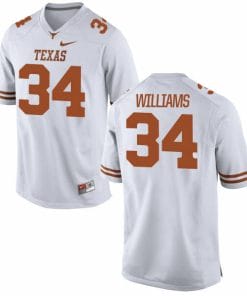 Longhorns Ricky Williams #34 College Football Jersey White