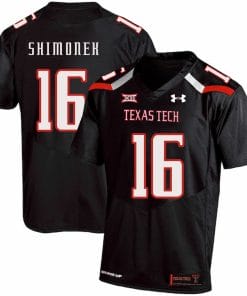 Nic Shimonek Texas Tech Jersey #16 NCAA College Football Black