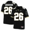 UCF Knights Anderson #26 NCAA College Football Jersey Black