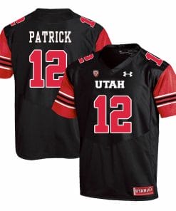 Utah Utes #12 Tim Patrick NCAA College Football Jersey Black