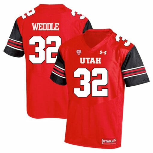 Utah Utes Eric Weddle Jersey #32 NCAA College Football Red