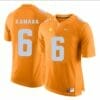Alvin Kamara Jersey #6 Football NCAA Jerseys White Orange