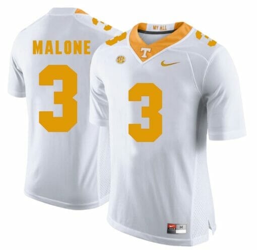 Josh Malone Jersey #3 Football NCAA Jerseys White Orange