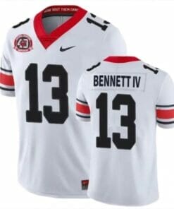 Stetson Bennett IV Jersey #13 White Game College Football