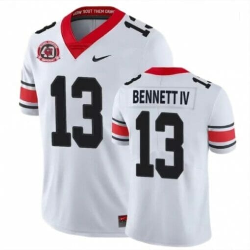 Stetson Bennett IV Jersey #13 White Game College Football