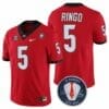 Kelee Ringo UGA Jersey #5 Honoring Vince Dooley Patch Red