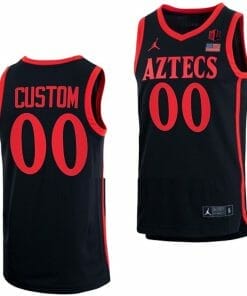 Custom San Diego State Aztecs Jersey Name and Number College Basketball Black