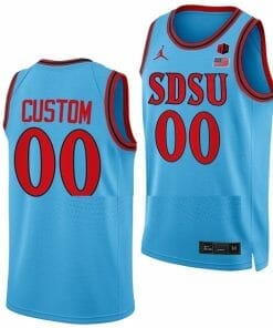 Custom San Diego State Aztecs Jersey Name and Number College Basketball Blue