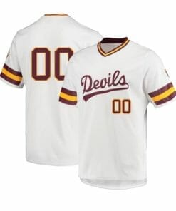 Custom Arizona State Baseball Jersey Sun Devils Name And Number College White