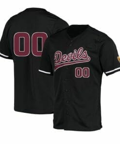 Custom Arizona State Baseball Jersey Sun Devils Name and Number College Black