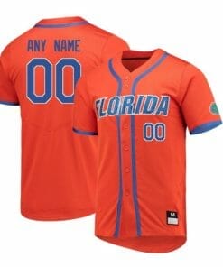 Custom Florida Gators Baseball Jersey Name and Number College Orange