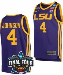 Flau'jae Johnson Jersey LSU Tigers College Basketball 2023 National Championship Bound Purple #4