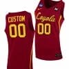 Custom Loyola Ramblers Jersey Name and Number College Basketball Maroon 2021 March Madness Sweet 16 Home
