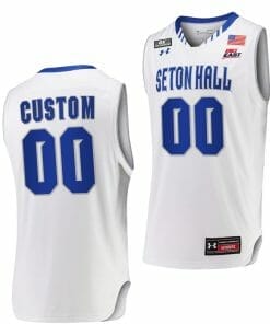 Custom Seton Hall Pirates Jersey Name and Number College Basketball White