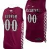 Custom NC Central Eagles Jersey Name and Number College Basketball Maroon