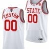 Custom NC State Wolfpack Jersey Name and Number College Basketball White 40th Anniversary