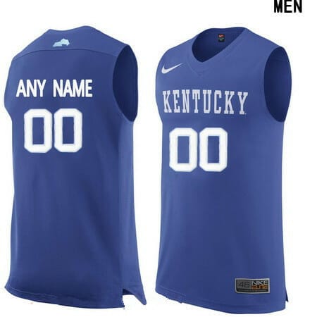 Custom Kentucky Wildcats Jersey College Basketball Name and Number Royal Blue