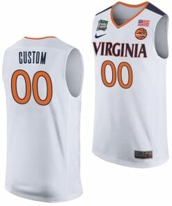 Custom Virginia Cavaliers Jersey Name and Number College Basketball Final Four White