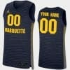 Custom Marquette Golden Eagles Jersey Name and Number College Basketball Navy