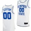 Custom Memphis Tigers Jersey Name and Number College Basketball White Retro
