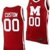 Custom Morehouse Maroon Tigers Jersey Name and Number College Basketball Red