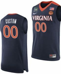 Custom Virginia Cavaliers Jersey Name and Number College Basketball Final Four Navy