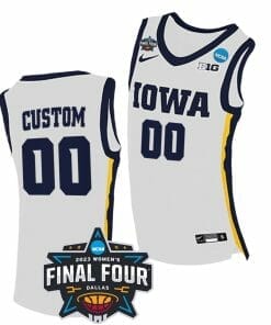 Custom Iowa Hawkeyes Jersey Name and Number College Basketball 2023 NCAA Final Four White