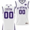 Custom Kansas State Wildcats Jersey Basketball Name and Number NIL Pick-A-Player White