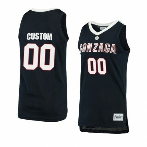 Custom Gonzaga Bulldogs Jersey Basketball College Name and Number Retro Navy