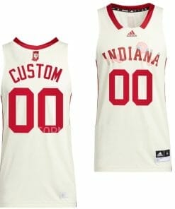 Custom Indiana Hoosiers Jersey Name and Number College Basketball Honoring Cream