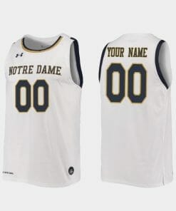 Custom Notre Dame Fighting Irish Jersey Name and Number Tar Heels College Basketball White