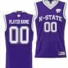 Custom Kansas State Wildcats Jersey Basketball Name and Number NIL Pick-A-Player Purple