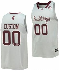 Custom Mississippi State Bulldogs Jersey Name and Number College Basketball Retro Gray