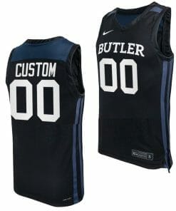 Custom Butler Bulldogs Jersey Name and Number College Basketball Black