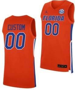 Custom Florida Gators Jersey Name and Number College Basketball Orange