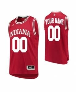 Custom Indiana Hoosiers Jersey College Basketball Name and Number Red
