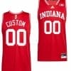 Custom Indiana Hoosiers Jersey Name and Number College Basketball Red