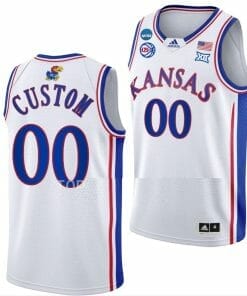 Custom Kansas Jayhawks Jersey Name and Number College Basketball 2023 NCAA March Madness