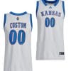 Custom Kansas Jayhawks Jersey Name and Number College Basketball Gray Swingman